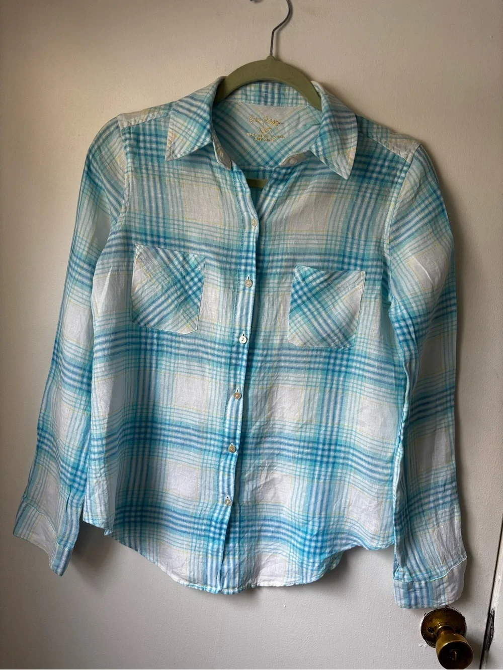 Lilly Pulitzer Sea View Linen Button-Up Shirt - Picture 5 of 6